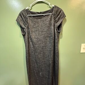 Ann Taylor Charcoal Midi Dress